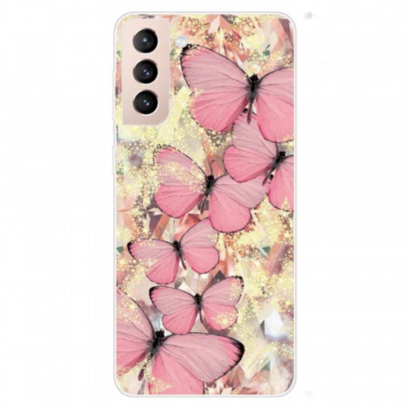 Handyhülle Für Samsung Galaxy S22 Plus 5G Schmetterlinge Schmetterlinge
