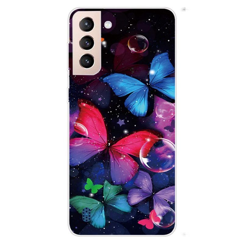 Hülle Für Samsung Galaxy S22 Plus 5G Flexible Schmetterlinge