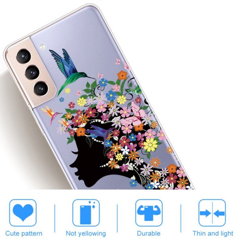 Hülle Für Samsung Galaxy S22 Plus 5G Hübscher Blumenkopf