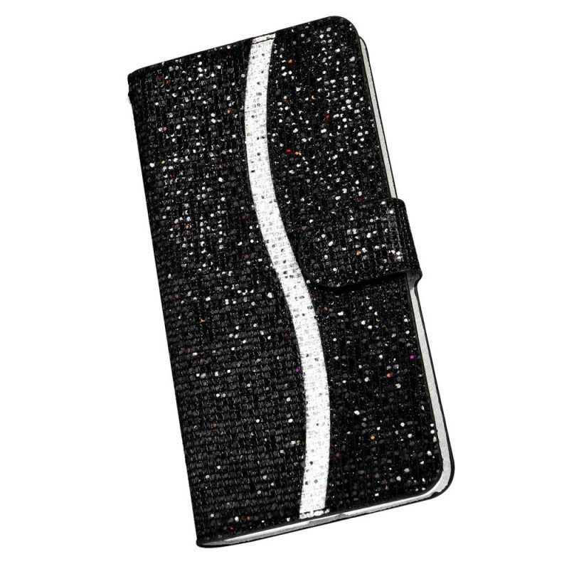 Lederhüllen Für Samsung Galaxy S22 Plus 5G Pailletten-s-design