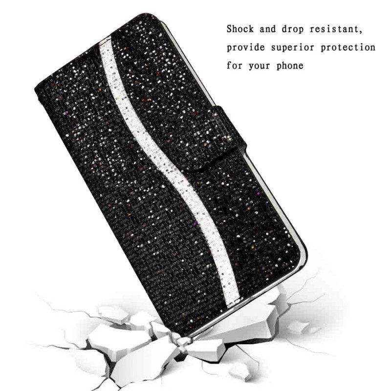 Lederhüllen Für Samsung Galaxy S22 Plus 5G Pailletten-s-design