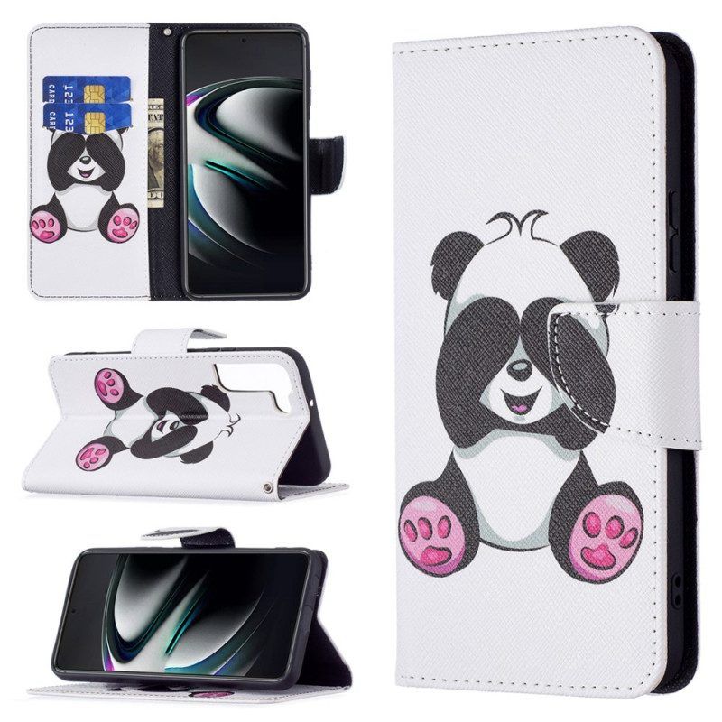 Lederhüllen Für Samsung Galaxy S22 Plus 5G Panda-spaß