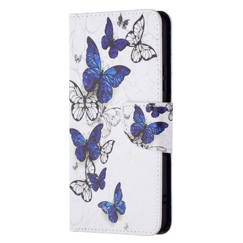 Lederhüllen Für Samsung Galaxy S22 Plus 5G Schmetterlingskönige