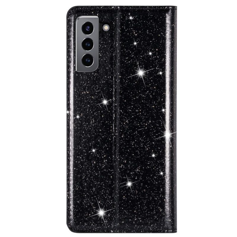Schutzhülle Für Samsung Galaxy S22 Plus 5G Flip Case Pailletten-stil