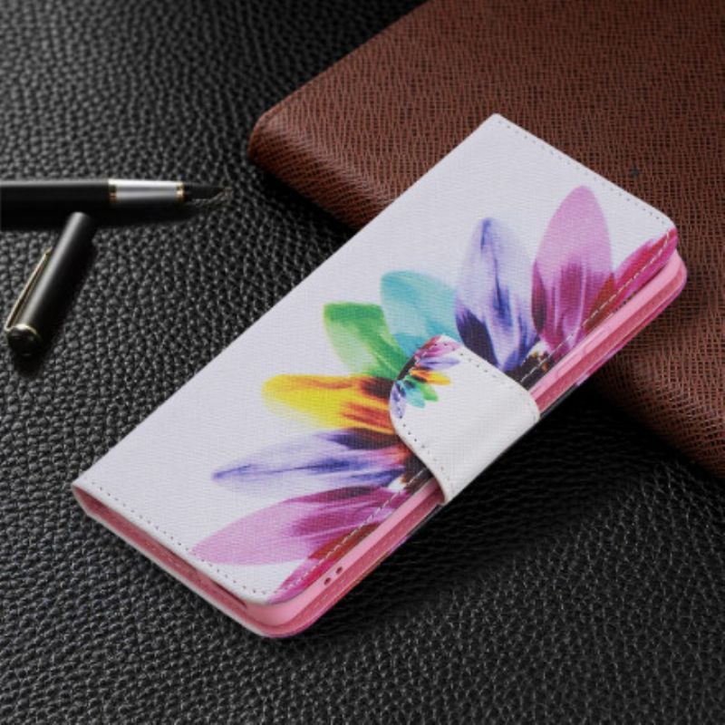 Lederhüllen Für Huawei P50 Pro Blumenaquarell