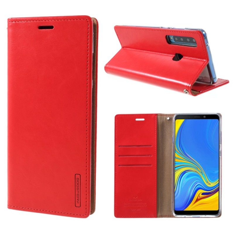 Flip Case Samsung Galaxy A9 Rot Quecksilber Mit Ledereffekt