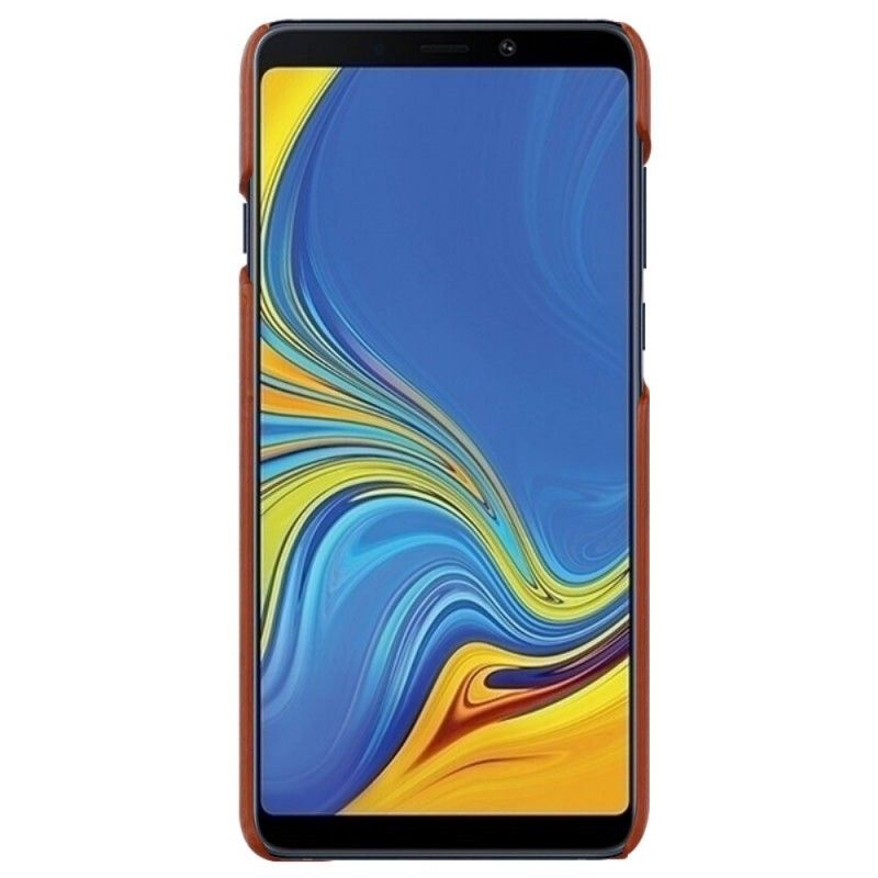 Hülle Für Samsung Galaxy A9 Schwarz Ledereffekt Der Imak Ruiyi-Serie