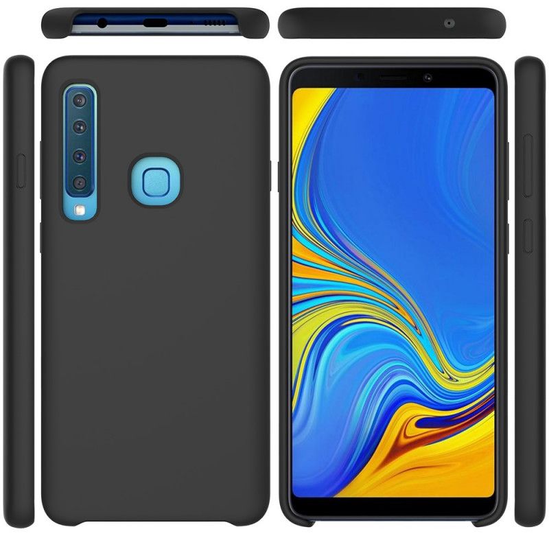 Hülle Für Samsung Galaxy A9 Schwarz Silikonflüssigkeit