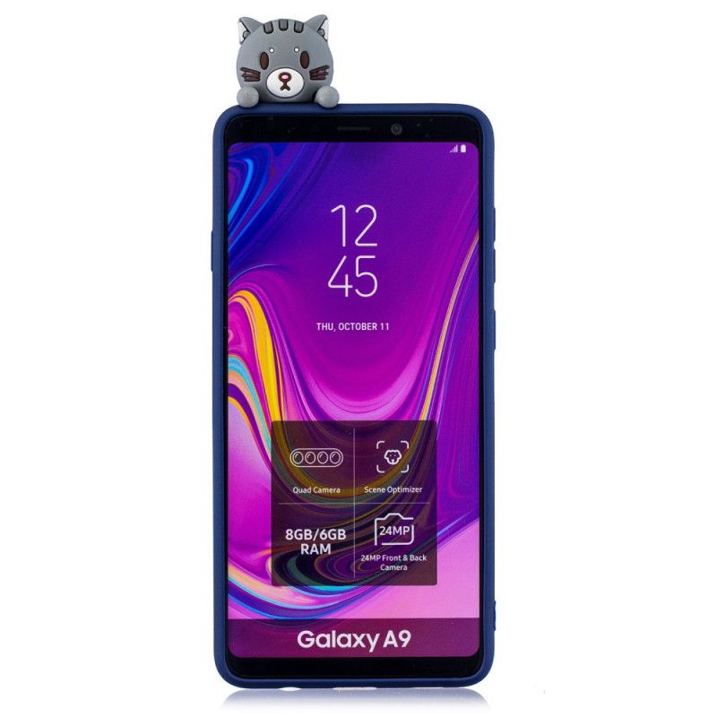 Hülle Samsung Galaxy A9 Lustige 3D-Katze