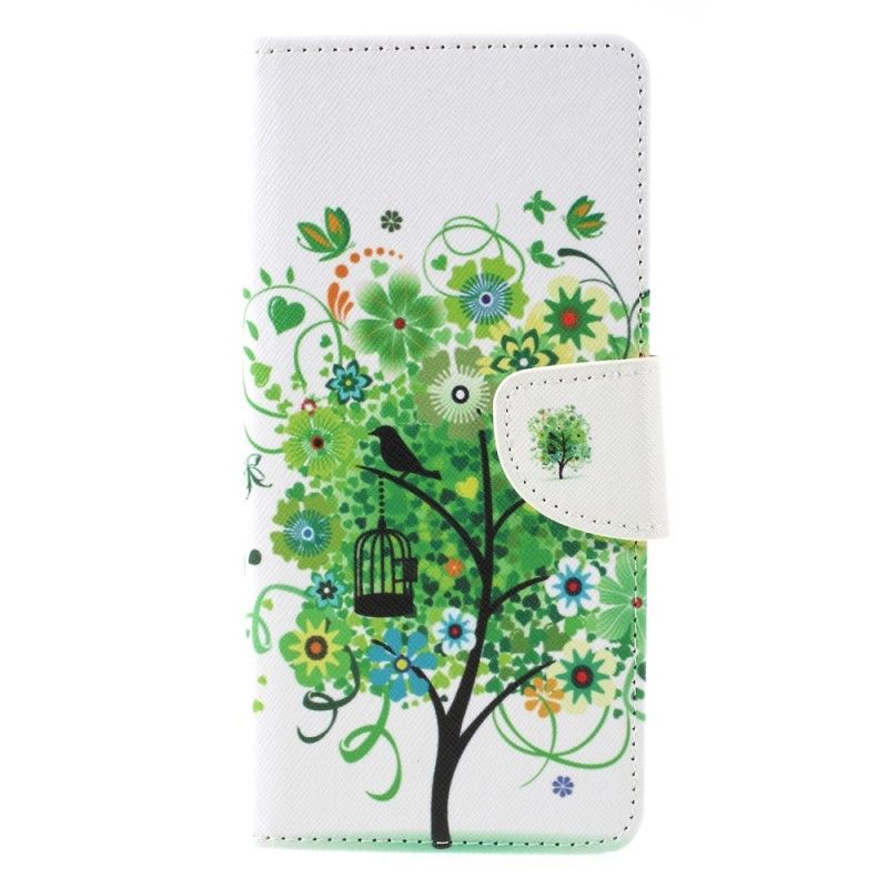 Lederhüllen Samsung Galaxy A9 Blühender Baum