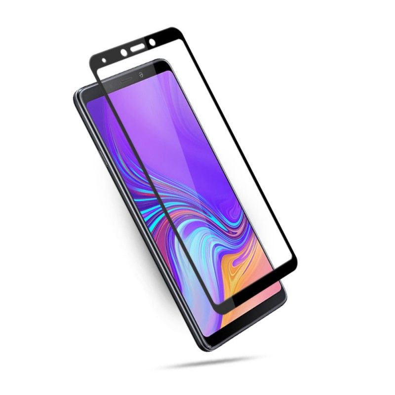 Schutz Aus Gehärtetem Glas Samsung Galaxy A9 Schwarz Mocolo