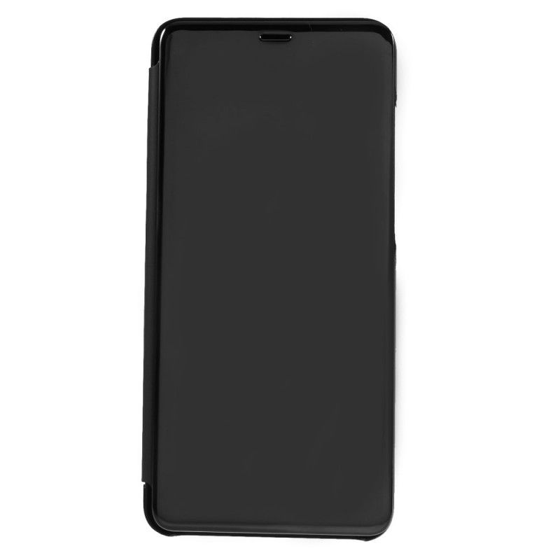 Transparente Ansichtsabdeckung Samsung Galaxy A9 Schwarz