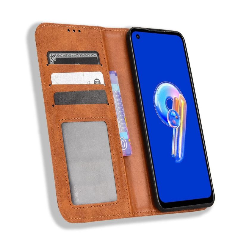 Flip Case Für Asus Zenfone 10 Vintage-friese