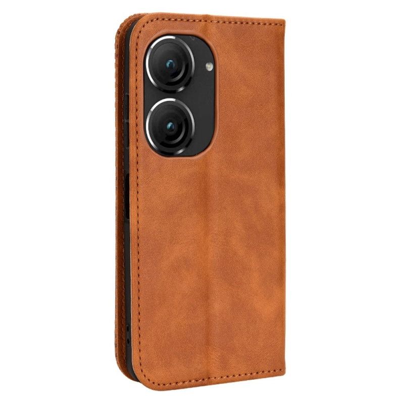 Flip Case Für Asus Zenfone 10 Vintage-friese