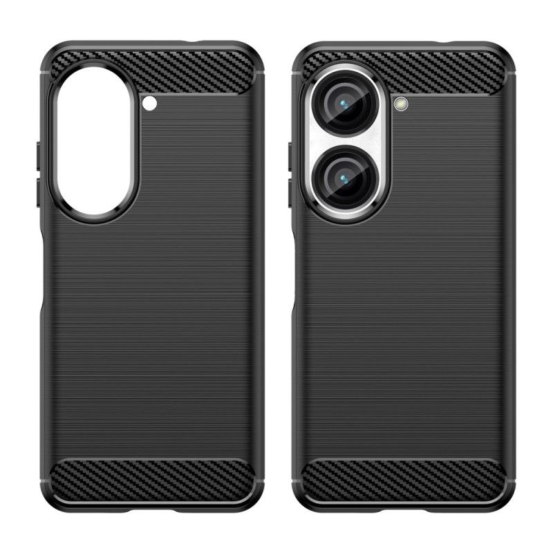 Hülle Asus Zenfone 10 Gebürstete Kohlefaser