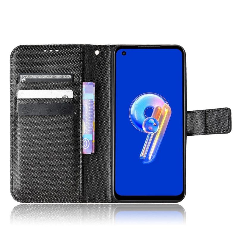 Lederhüllen Asus Zenfone 10 Lanyard Mit Diamantstruktur