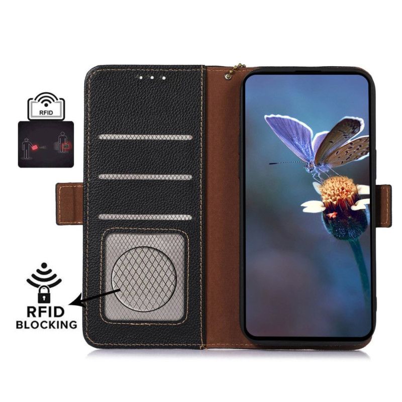 Lederhüllen Asus Zenfone 10 Rfid-blockierendes Leder (khazneh)