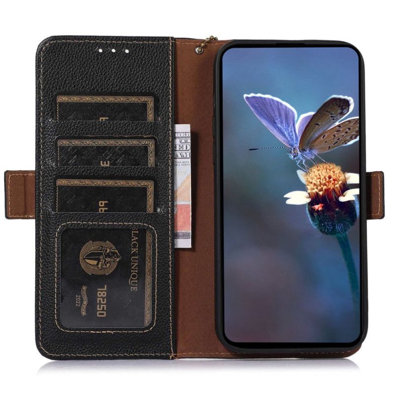 Lederhüllen Asus Zenfone 10 Rfid-blockierendes Leder (khazneh)