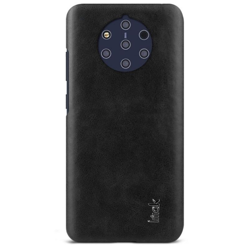 Hülle Für Nokia 9 PureView Schwarz Ledereffekt Der Imak-Serie