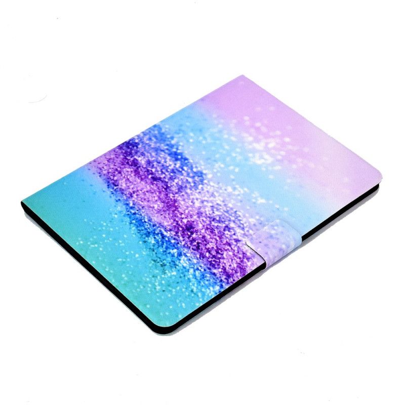Lederhüllen Für iPad Air 10.9" (2020) Grün Glänzende Pailletten