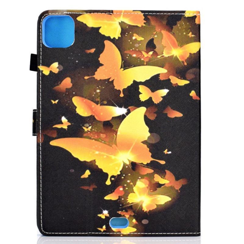 Lederhüllen iPad Air 10.9" (2020) Gelbe Schmetterlinge