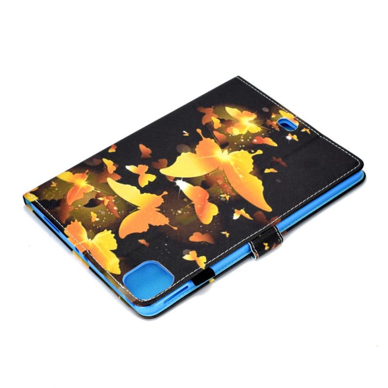 Lederhüllen iPad Air 10.9" (2020) Gelbe Schmetterlinge