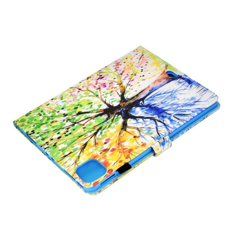 Lederhüllen iPad Air 10.9" (2020) Handyhülle Aquarellbaum