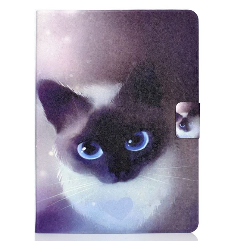 Lederhüllen iPad Air 10.9" (2020) Handyhülle Katze Mit Blauen Augen