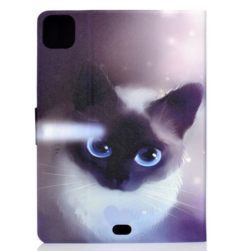 Lederhüllen iPad Air 10.9" (2020) Handyhülle Katze Mit Blauen Augen