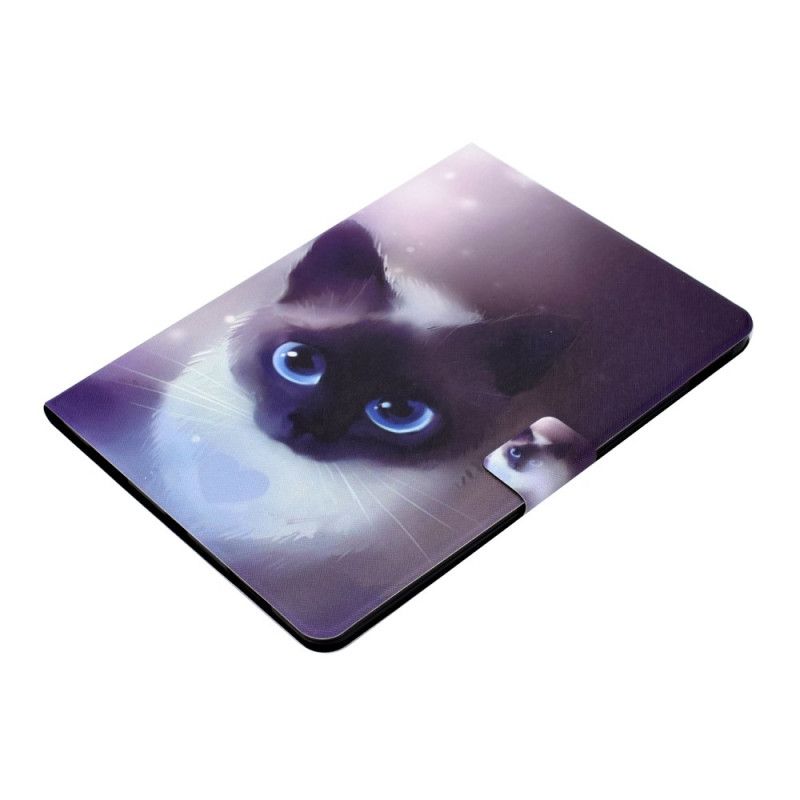 Lederhüllen iPad Air 10.9" (2020) Handyhülle Katze Mit Blauen Augen