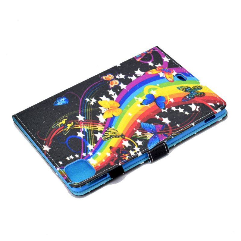 Lederhüllen iPad Air 10.9" (2020) Regenbogenschmetterlinge