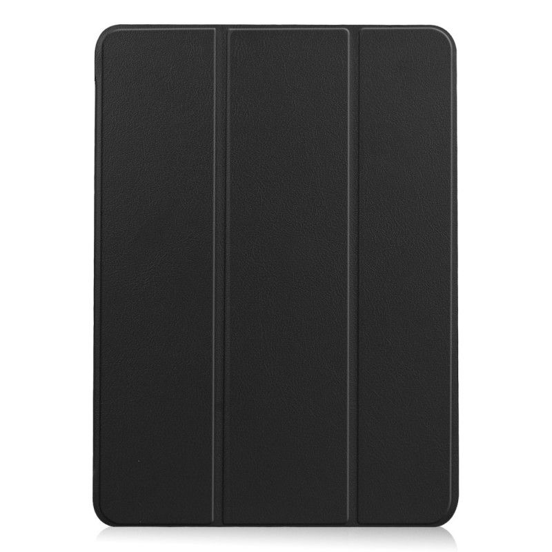 Smart Case iPad Air 10.9" (2020) Schwarz Litschi Leder Stil