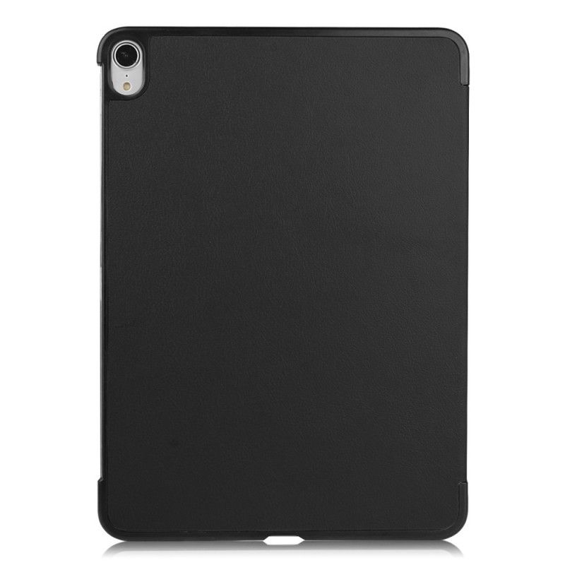 Smart Case iPad Air 10.9" (2020) Schwarz Litschi Leder Stil