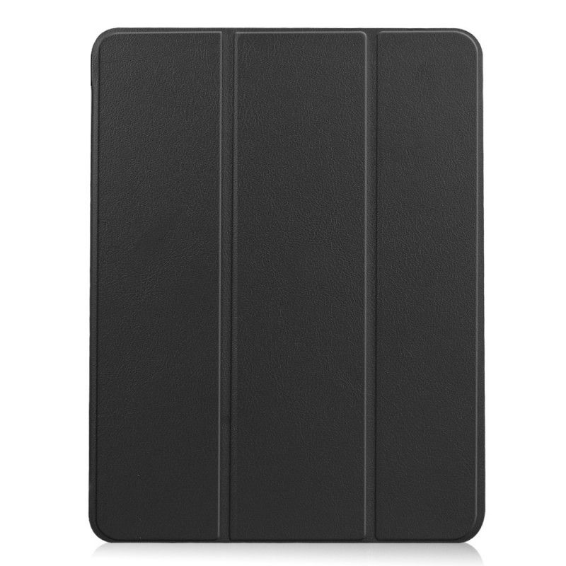 Smart Case iPad Air 10.9" (2020) Schwarz Style Lychee Leder Stylushalter