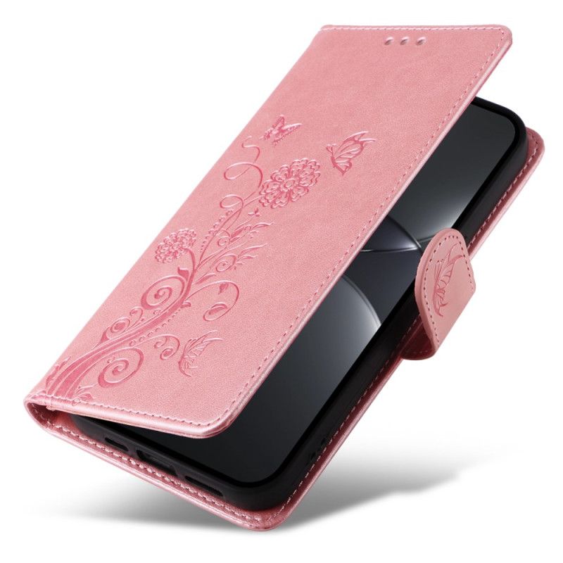Lederhüllen Huawei Nova 13 Pro Handyhülle Blumenmuster