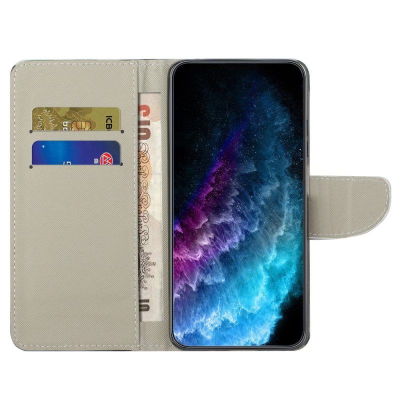 Flip Case Für Xiaomi Redmi Note 12 4G Eulen