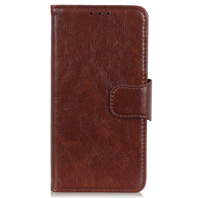 Flip Case Für Xiaomi Redmi Note 12 4G Gespaltenes Nappaleder