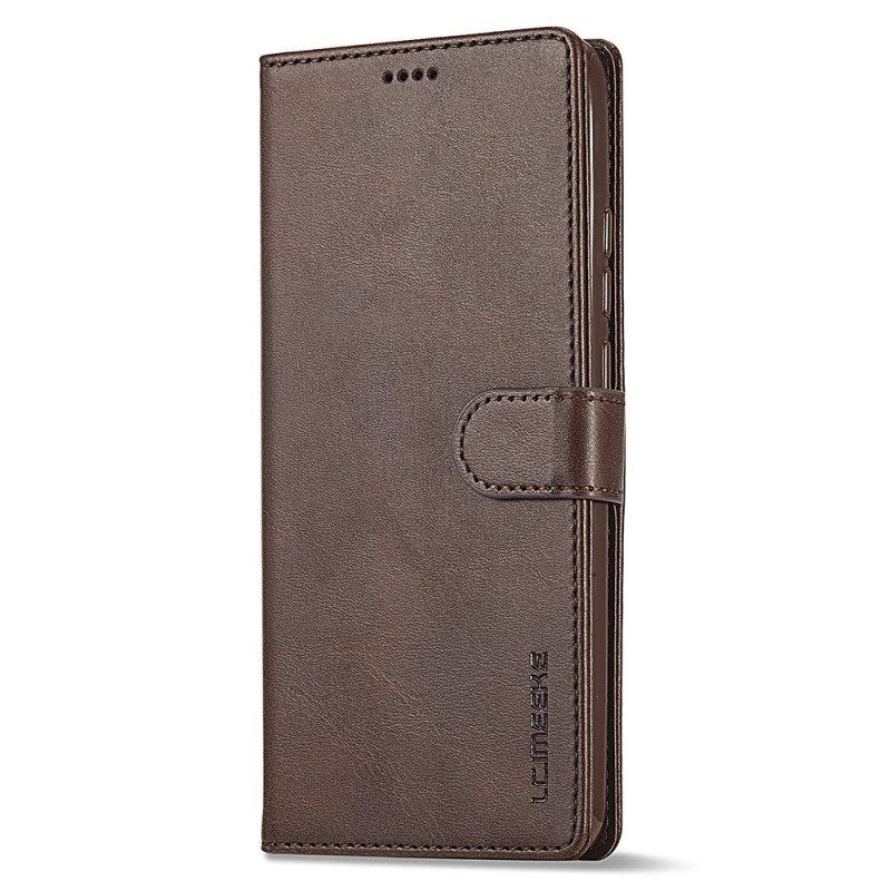 Flip Case Für Xiaomi Redmi Note 12 4G Ledereffekt Lc.imeeke