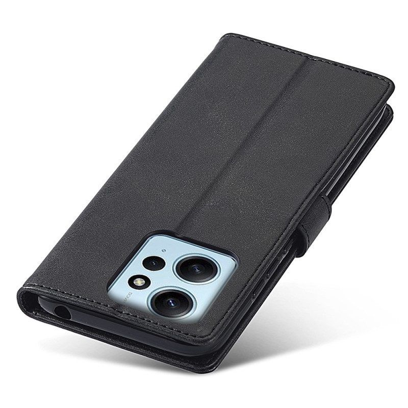 Flip Case Für Xiaomi Redmi Note 12 4G Ledereffekt Lc.imeeke