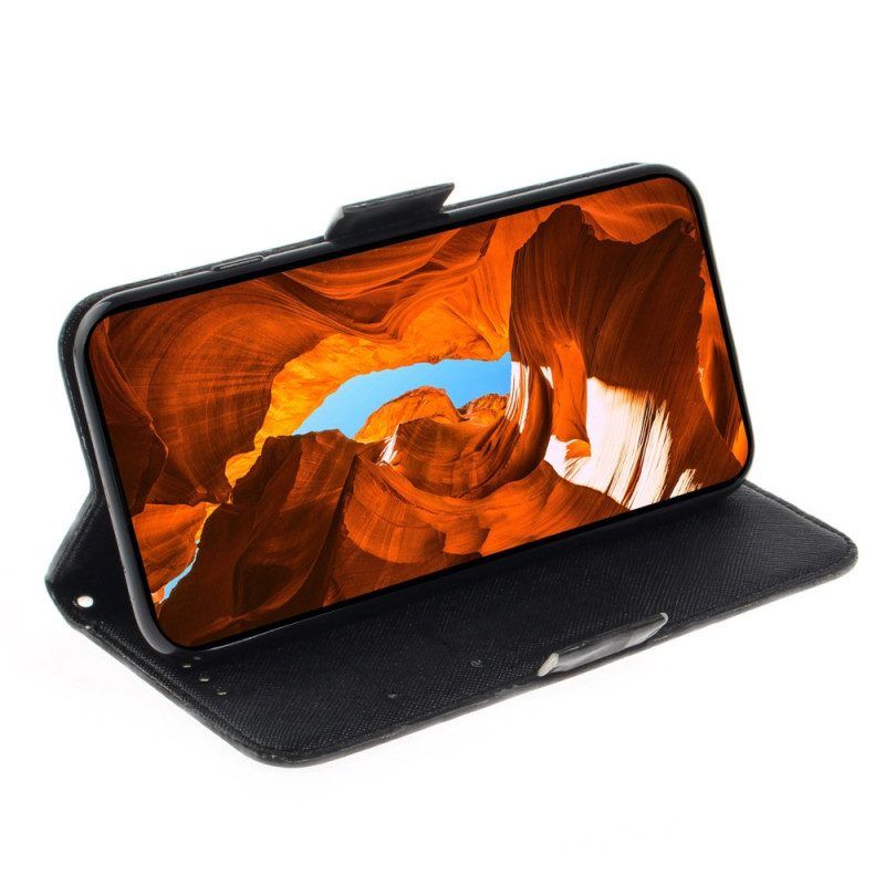Flip Case Für Xiaomi Redmi Note 12 4G Mit Kordel Riemchen-mandala