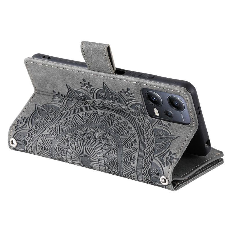 Flip Case Für Xiaomi Redmi Note 12 4G Mit Mandala-geldbörse