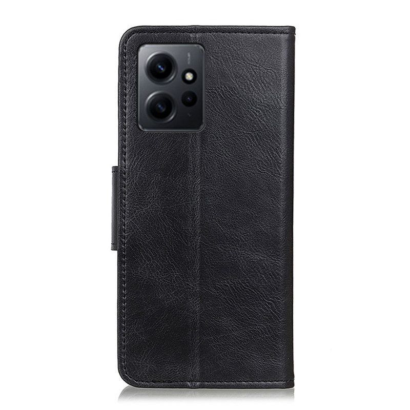 Flip Case Für Xiaomi Redmi Note 12 4G Stil Lederverschluss Umkehrbar