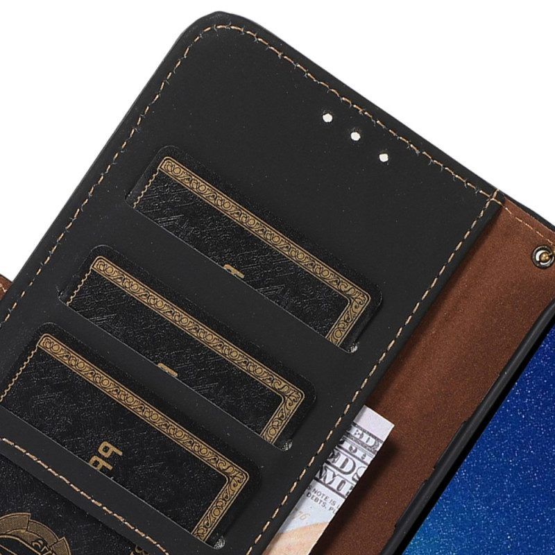 Lederhüllen Für Xiaomi Redmi Note 12 4G Rfid Aus Echtem Leder