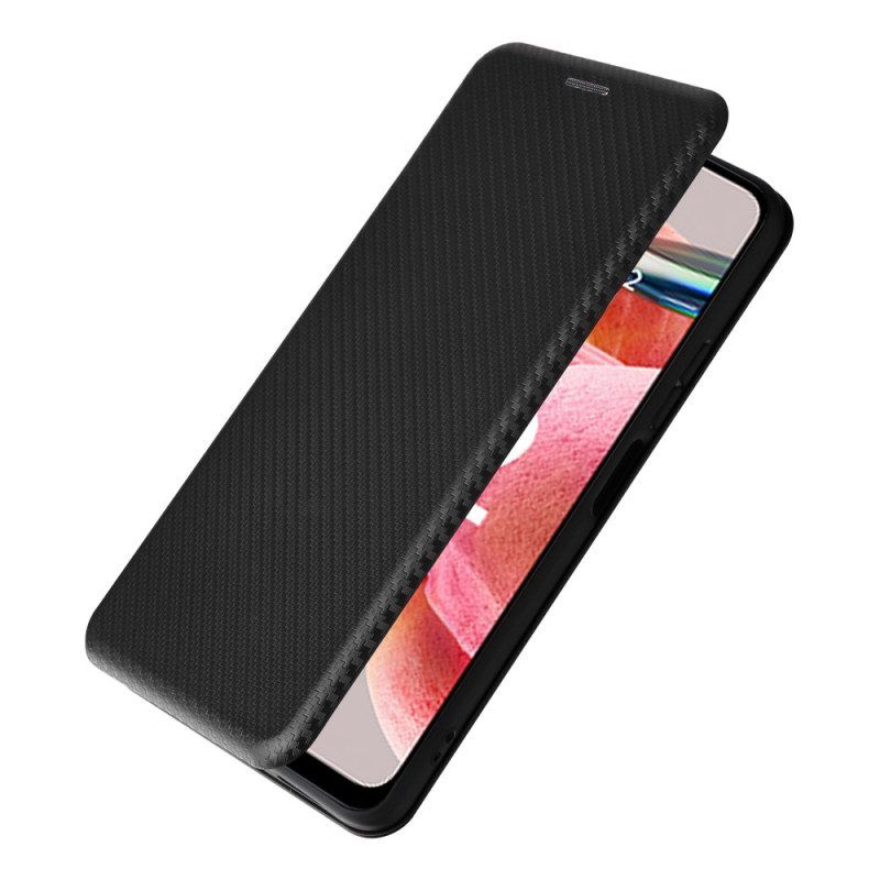 Schutzhülle Für Xiaomi Redmi Note 12 4G Flip Case Kohlefaser