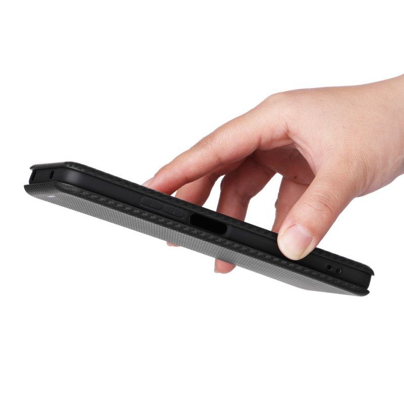 Schutzhülle Für Xiaomi Redmi Note 12 4G Flip Case Kohlefaser