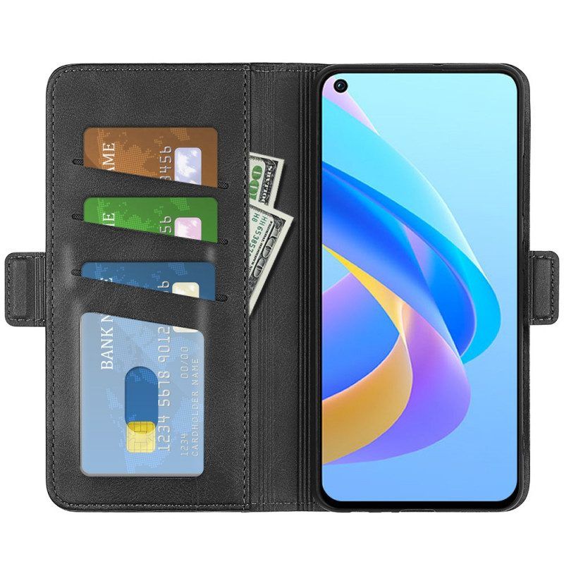 Flip Case Für Realme 9i Magnetverschluss Aus Kunstleder