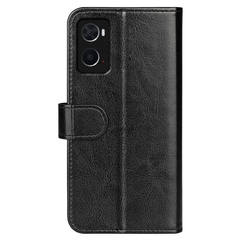 Flip Case Für Realme 9i Magnetverschluss Mit Crazy Horse-textur