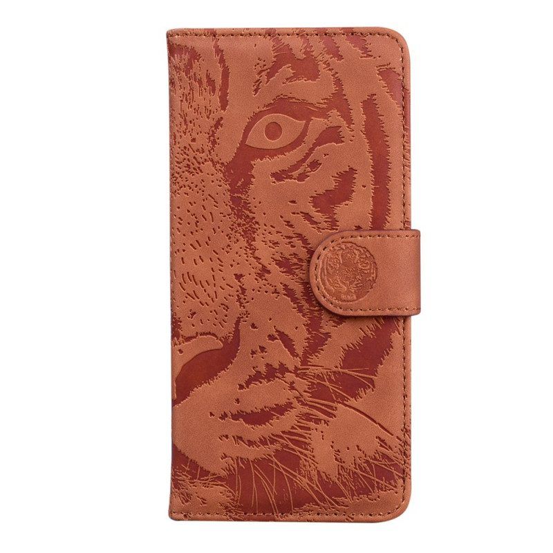 Flip Case Für Realme 9i Tiger-gesichtsdruck