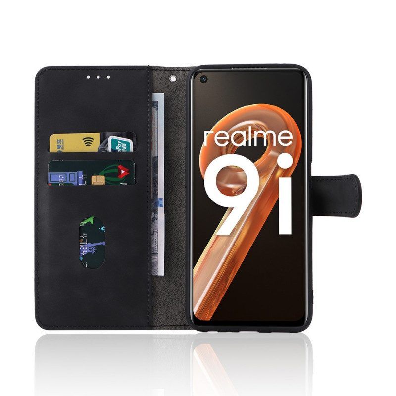 Flip Case Für Realme 9i Weiches Haut-lanyard