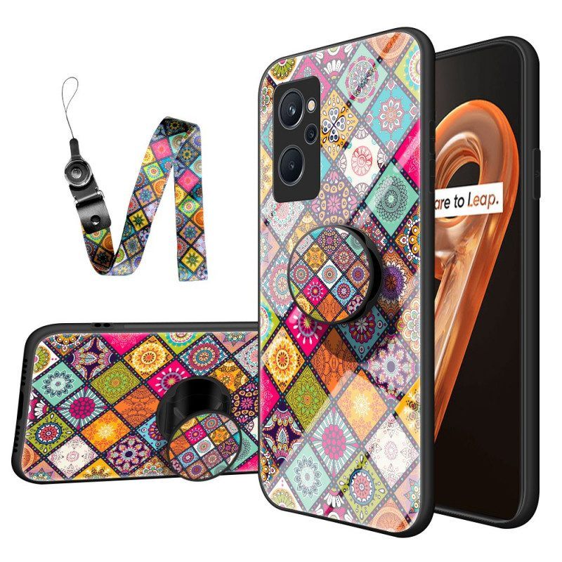 Handyhülle Für Realme 9i Patchwork-magnethalter